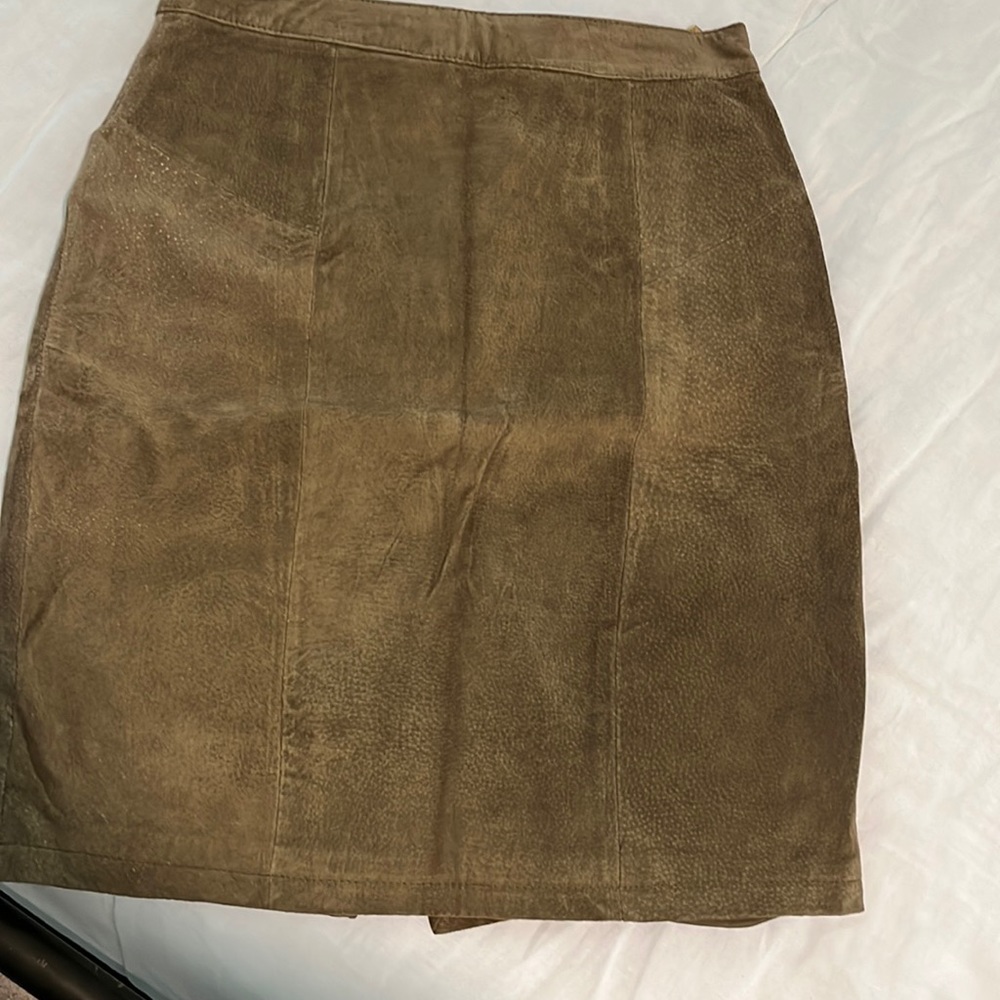 Vintage suede skirt